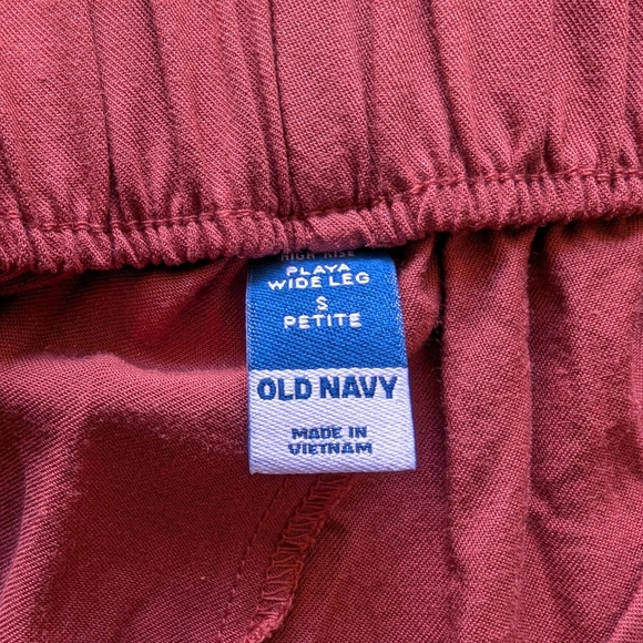 Old Navy High Waisted Playa Wide Leg Pants - SP - Coral - NWT - Picture 7 of 7